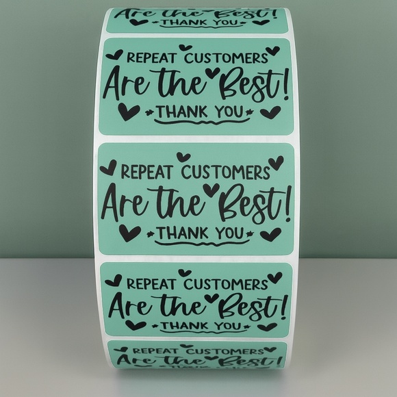 Repeat Customers Are the Best Stickers – Thank You Labels for Small Business - Picture 4 of 11